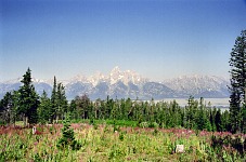Good morning at Grand Teton mountain range.