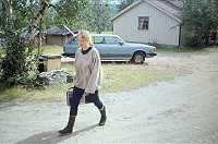 Komár na farmě v Olderfjordu